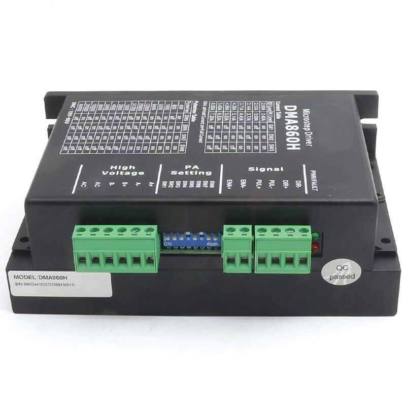 Controlador paso DMA860H, controlador Paso 2 fases DSP micropaso para Nema 34 Nema 42 AC24-80V DC24-80V