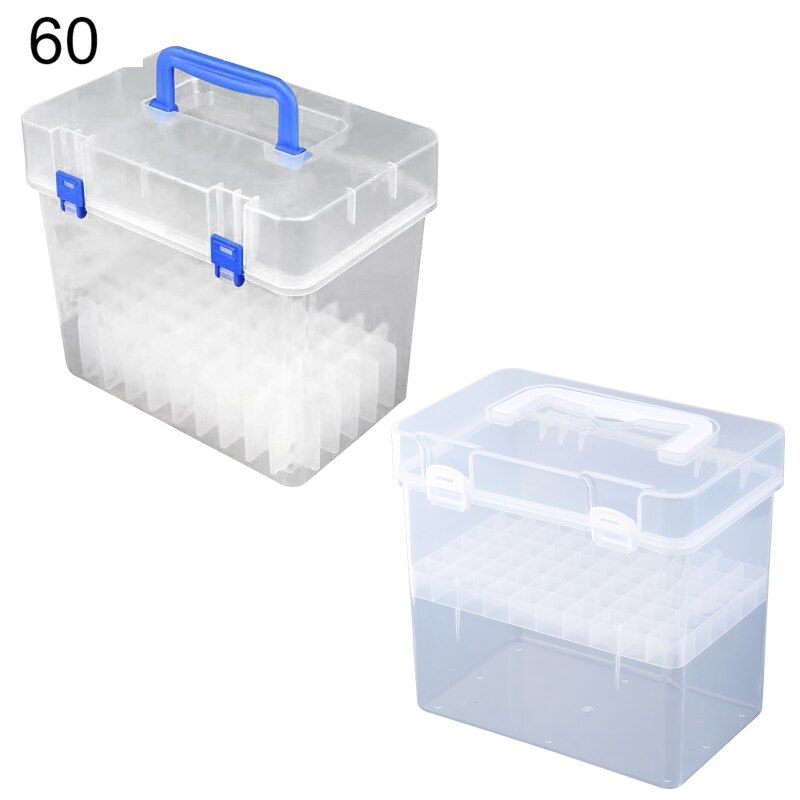 Transparent Marker Pens Storage Box Container Art Craft Tray Office Desk Organizor Home School Students Study Supply Y98A