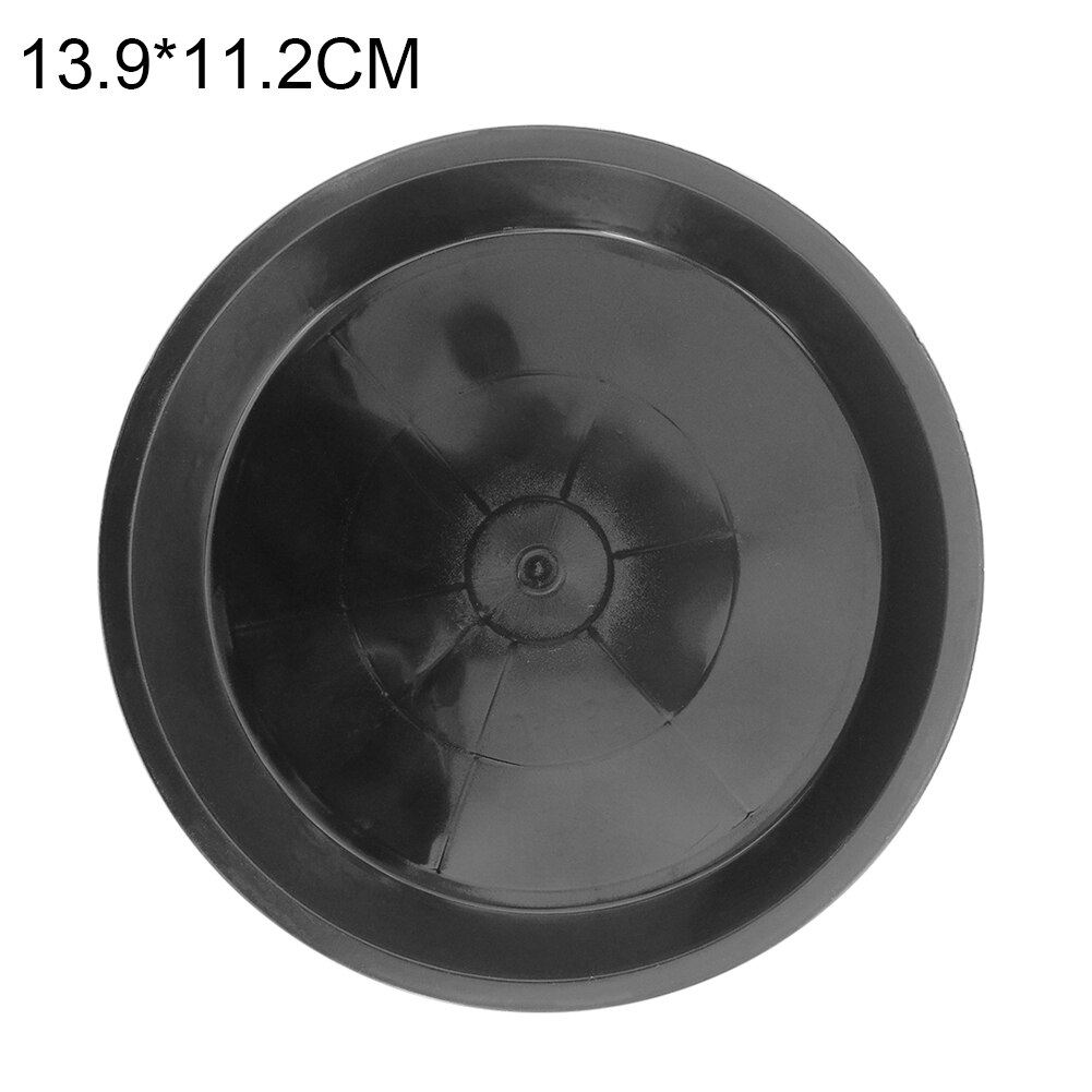 10 Pcs Plastic Garden Flower Pot Plant Saucers Water Tray Base for Indoor Outdoor JW: Black 13.9x11.2cm