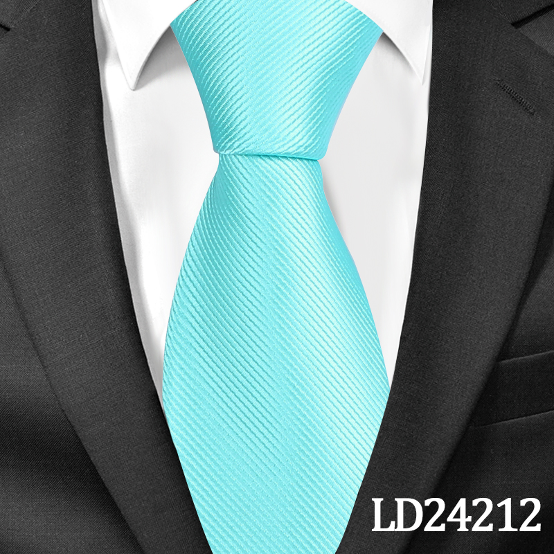 Klassiske solide slips til mænd afslappet halsslips gravatas slips corbatas 8cm brede brudgom slips til fest: Ld24212