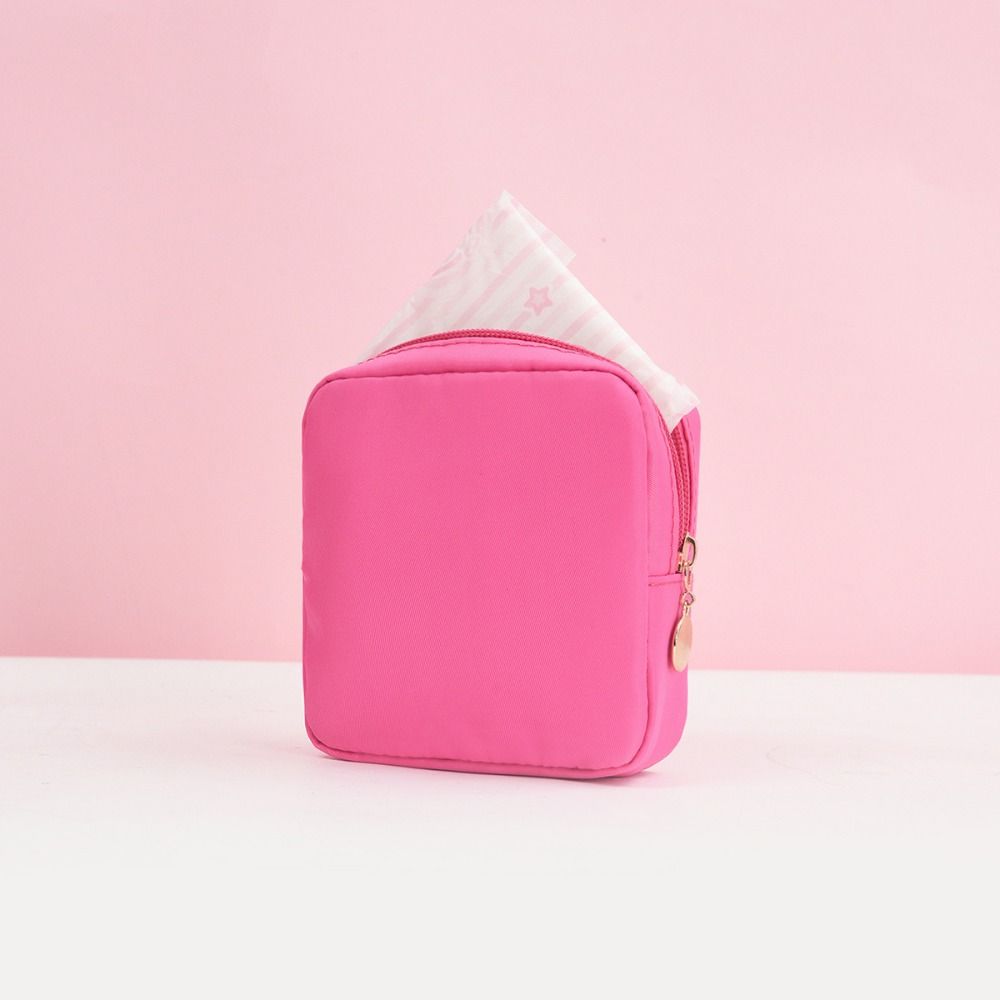 mehrfarbige Damen binden Taschen Heimat Organisation tragbare Pad Beutel Serviette Lagerung Veranstalter: Gold