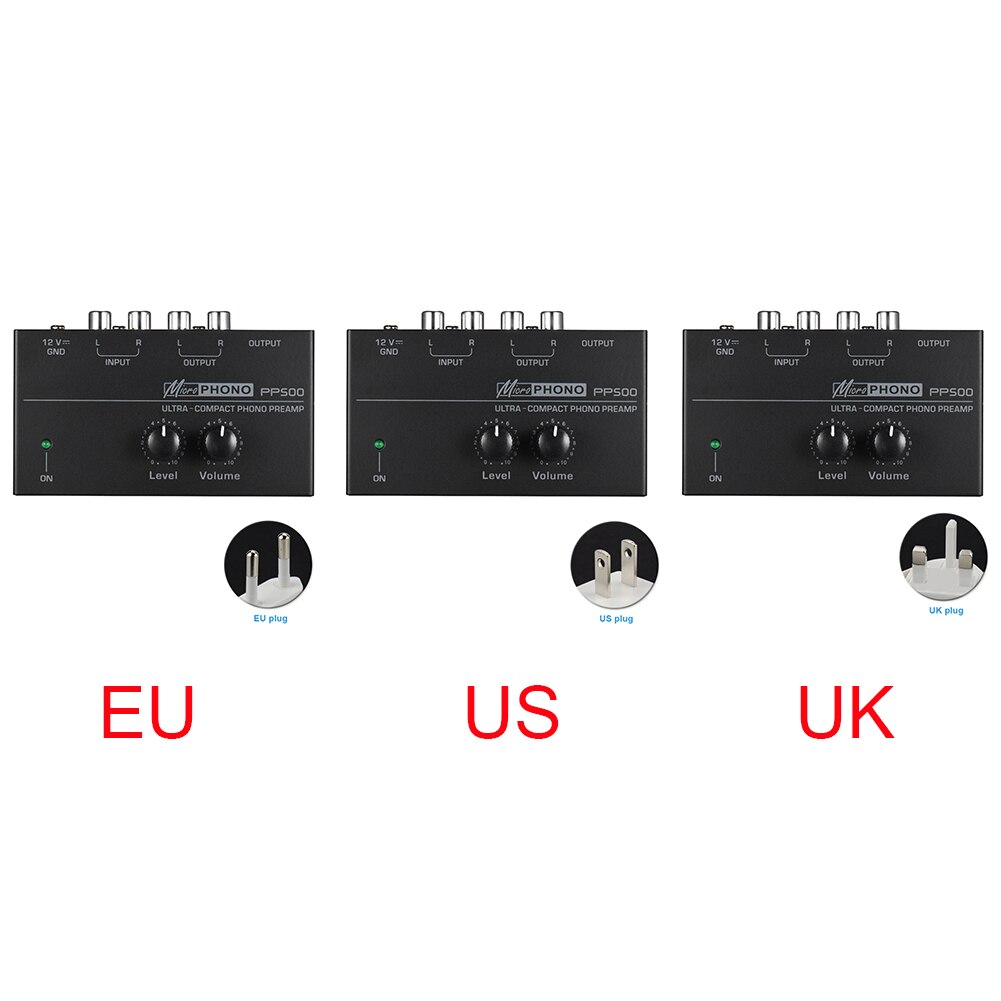 Préamplificateur PP500 avec commandes de Volume à domicile de niveau platine stéréo électronique Interface phonographique de préampli Phono Ultra compacte