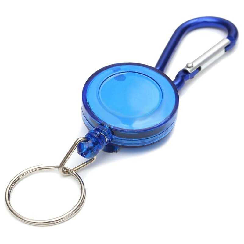 2 stuks badgerol - intrekbare terugslag yoyo skipas-id-kaarthouder sleutelhanger kleur: rood aantal :2 stuks: Blauw