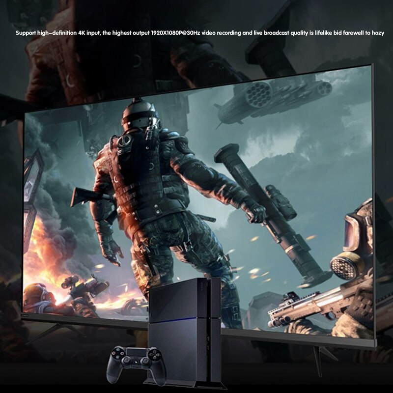 HDMI HD Video Capture Card Supports 4Kx2K Input 1080P HD Video Capture with o, Microphone Interface