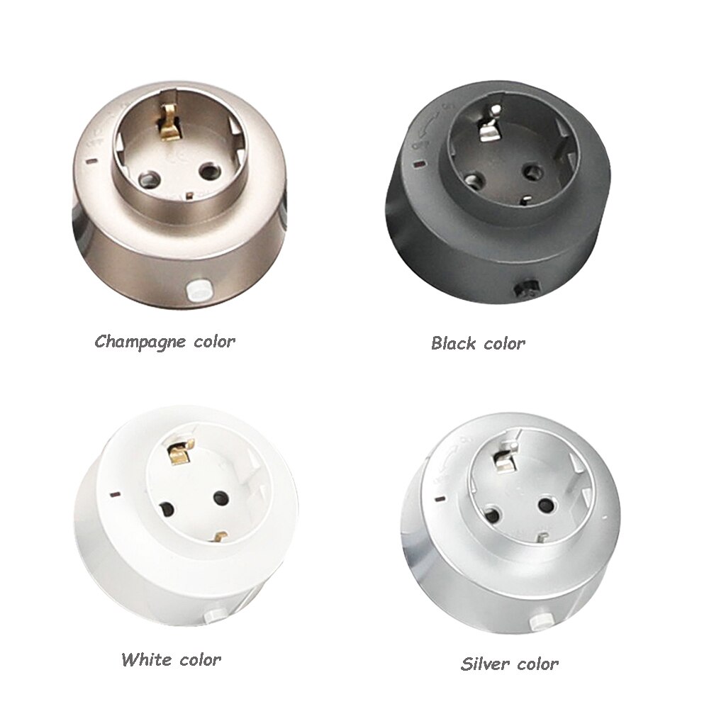 Free Combination 4000W Home Socket European Socket Adaptor Office Meeting Room: Champange color