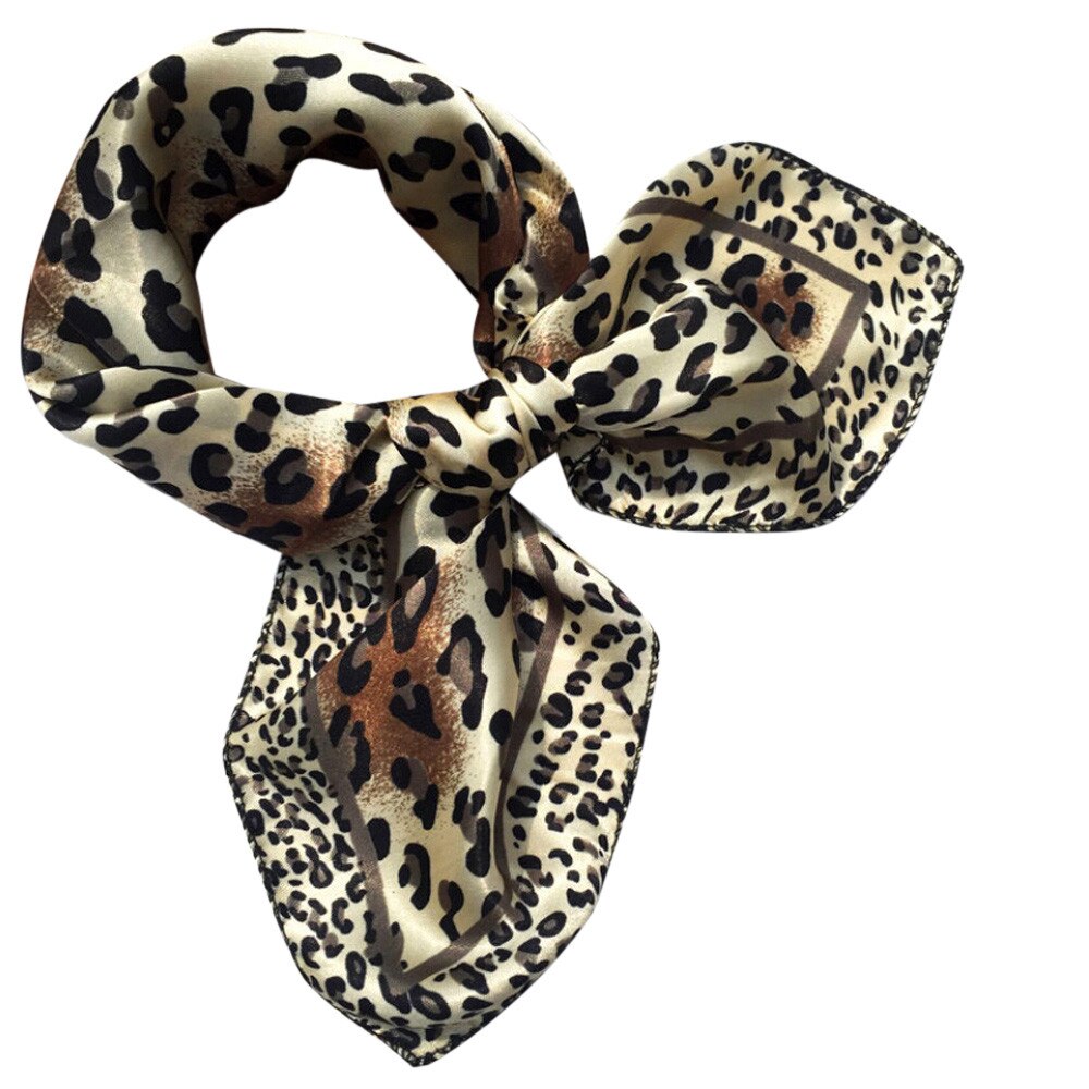 Foulard carré cheveux cravate pour les femmes de fête d'affaires petit Vintage maigre rétro tête cou soie Satin écharpe pour dames #25: B