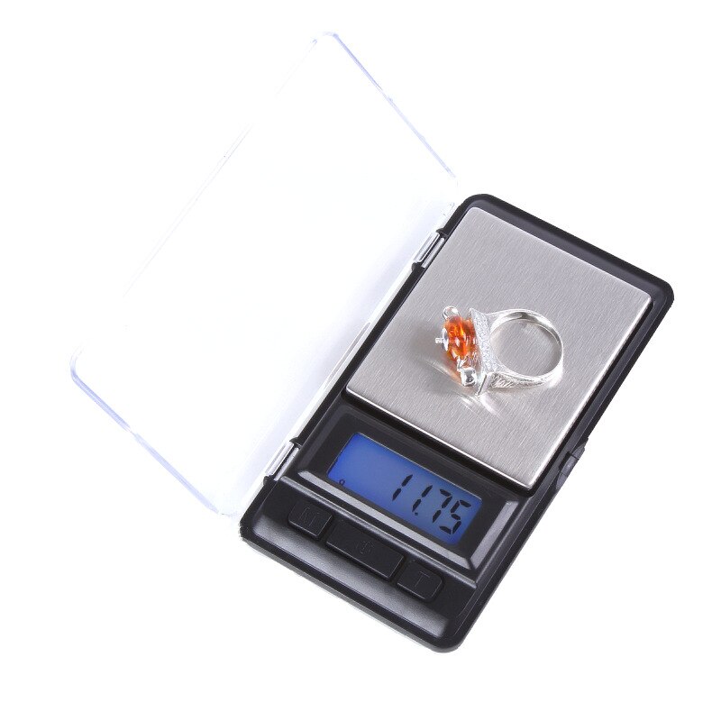 Minibáscula electrónica portátil para joyas, báscula de bolsillo, báscula Digital, pantalla de joyería, Escala de gramos de alta precisión de 100g/200g/500g