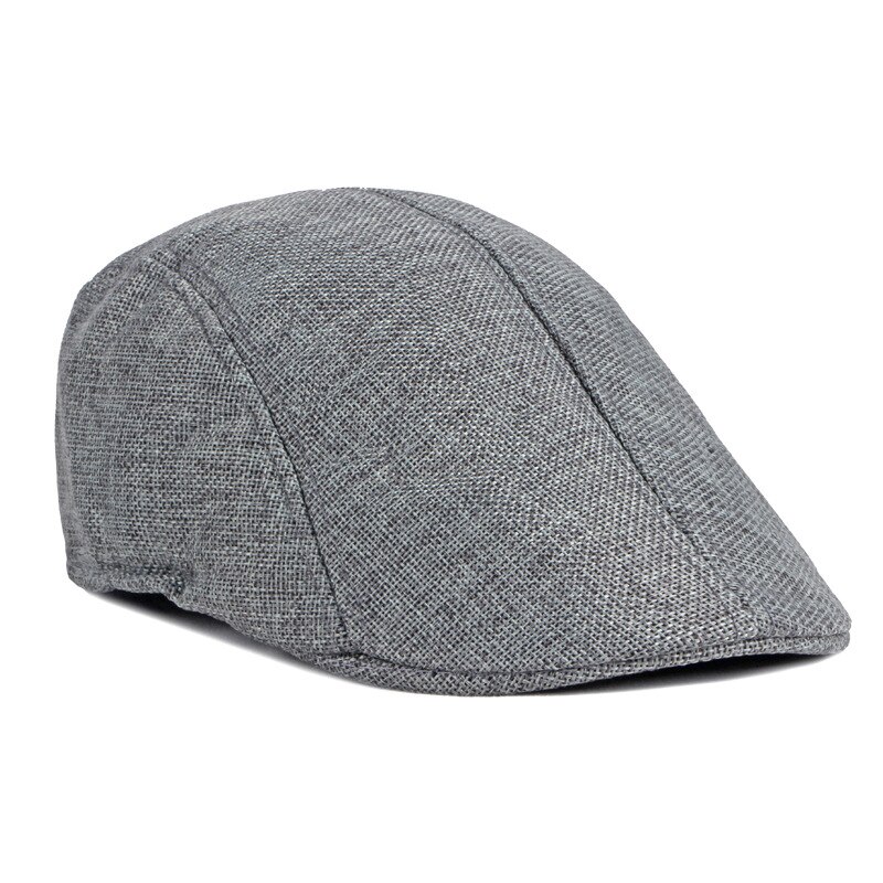 Summer Mesh Berets Hat For Men Solid Black White Breathable Newsboy Cap Women Retro Painter Cap Thin Flat Herringbone Hat Boina: Gray