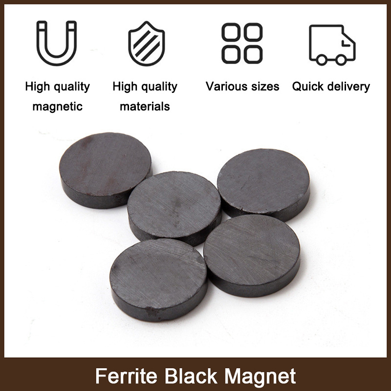 5/10/20/50/100pz Magnete Rotondo 5x2 5x3 6x2 6x3mm Frigo Nero ottavino Magnete in ferrite Permanente discoteca Magnetico imane FAI DA TE per La Casa