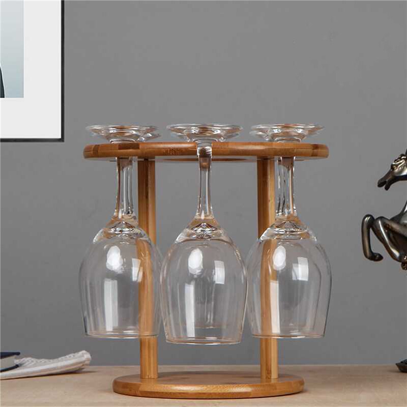 Wine Rack Upside Down Wine Glass Rack Household Wine Rack Wine Bottle Rack Wine Cabinet Wine Rack Bamboo Wood Holders