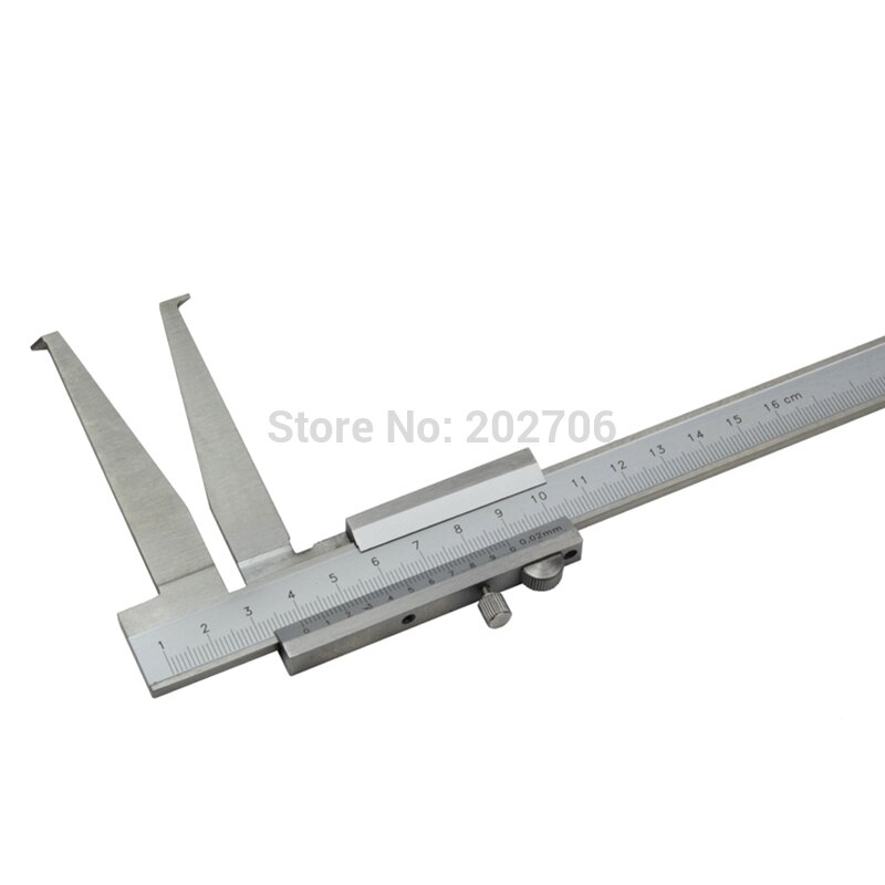 10-160mm 0.02mm Long Claw Inside Groove Vernier Calipers Stainless Steel Inner Vernier Calipers to measure inside groove
