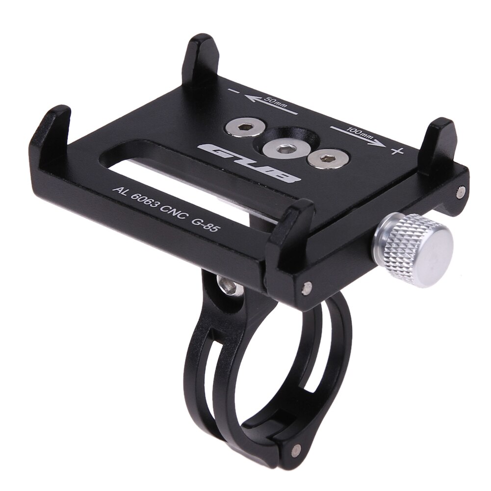 4 cores de bicicleta titular gub g85/G-85 alumínio mtb metal anti slide lidar com telefone montagem guiador extensor: Black