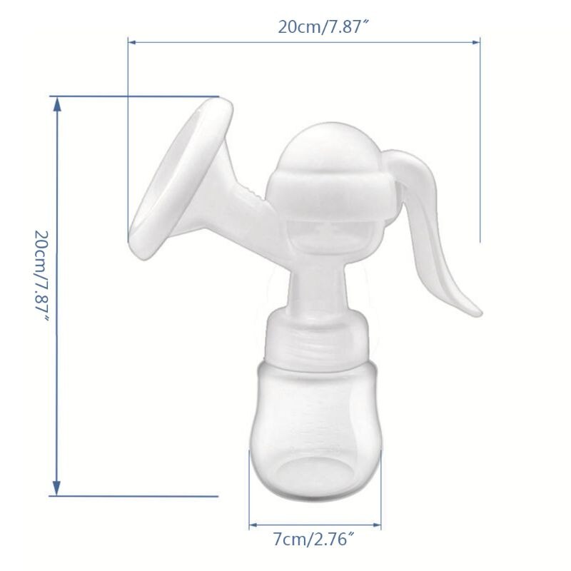 Manual Breast Pump Nursing Milk Maker Baby Nipple Suction Feeding Milk Bottles Q1FE