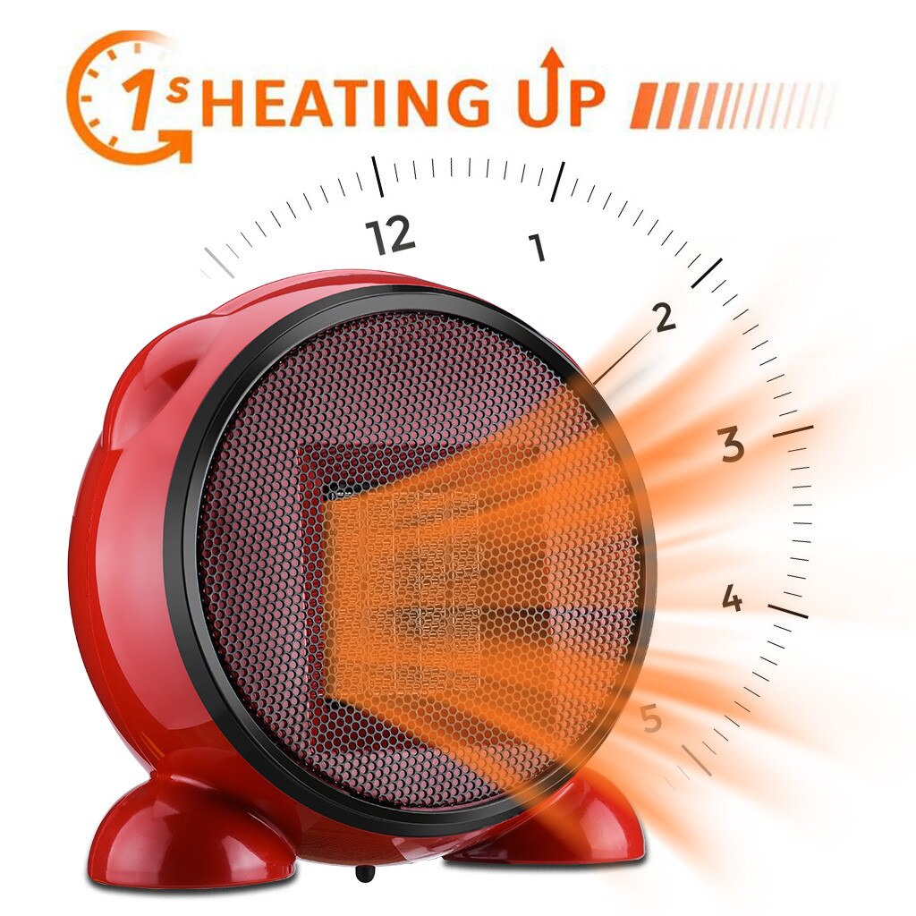 Wall Electric Heater Mini Fan Heater Desktop Household Wall Handy Heating Stove Radiator Warmer Machine for Winter EU Plug