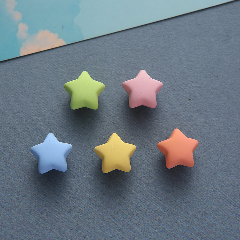 Pegatinas magnéticas de Mini estrellas para niños, imanes de nevera, decoración creativa 3D de estrellas para pizarra