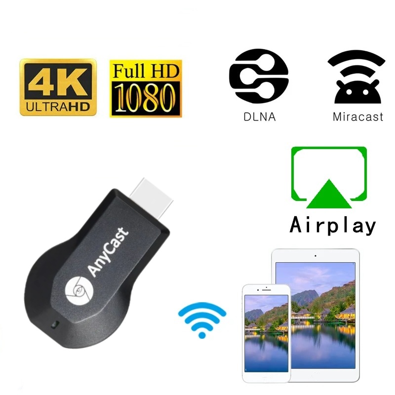 Anycast M2 4K 1080P Wireless WiFi Display TV Dongle Receiver HDMI-compatible TV Stick for DLNA Airplay Miracast for IOS Android