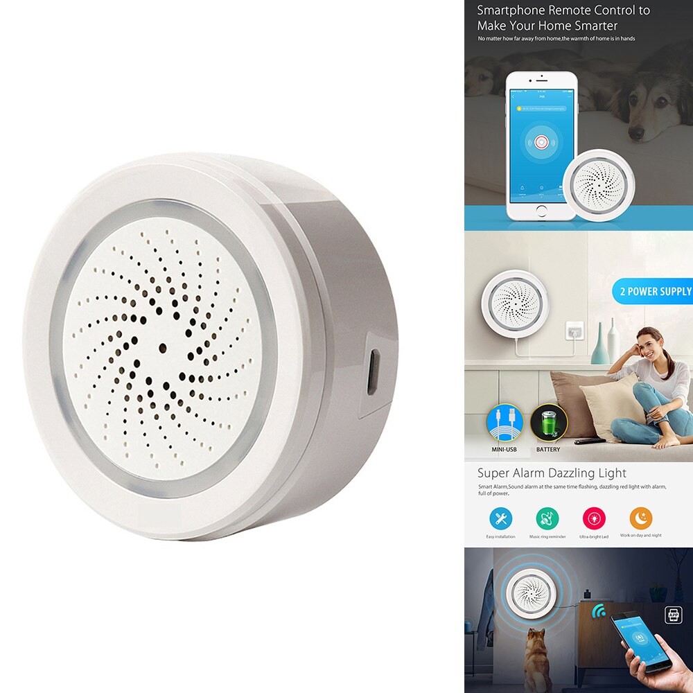 Temperature Hygrometer Humidity Sensor Alarm for Home Greenhouse Basement Garage temperature siren