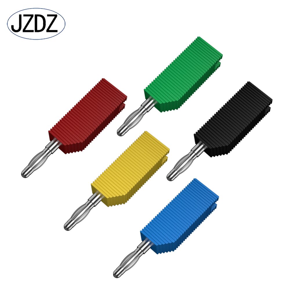 Jzdz 10Pcs 4Mm Banaanstekker Koper Elektrische Connector Adapter 5 Kleuren J.10028