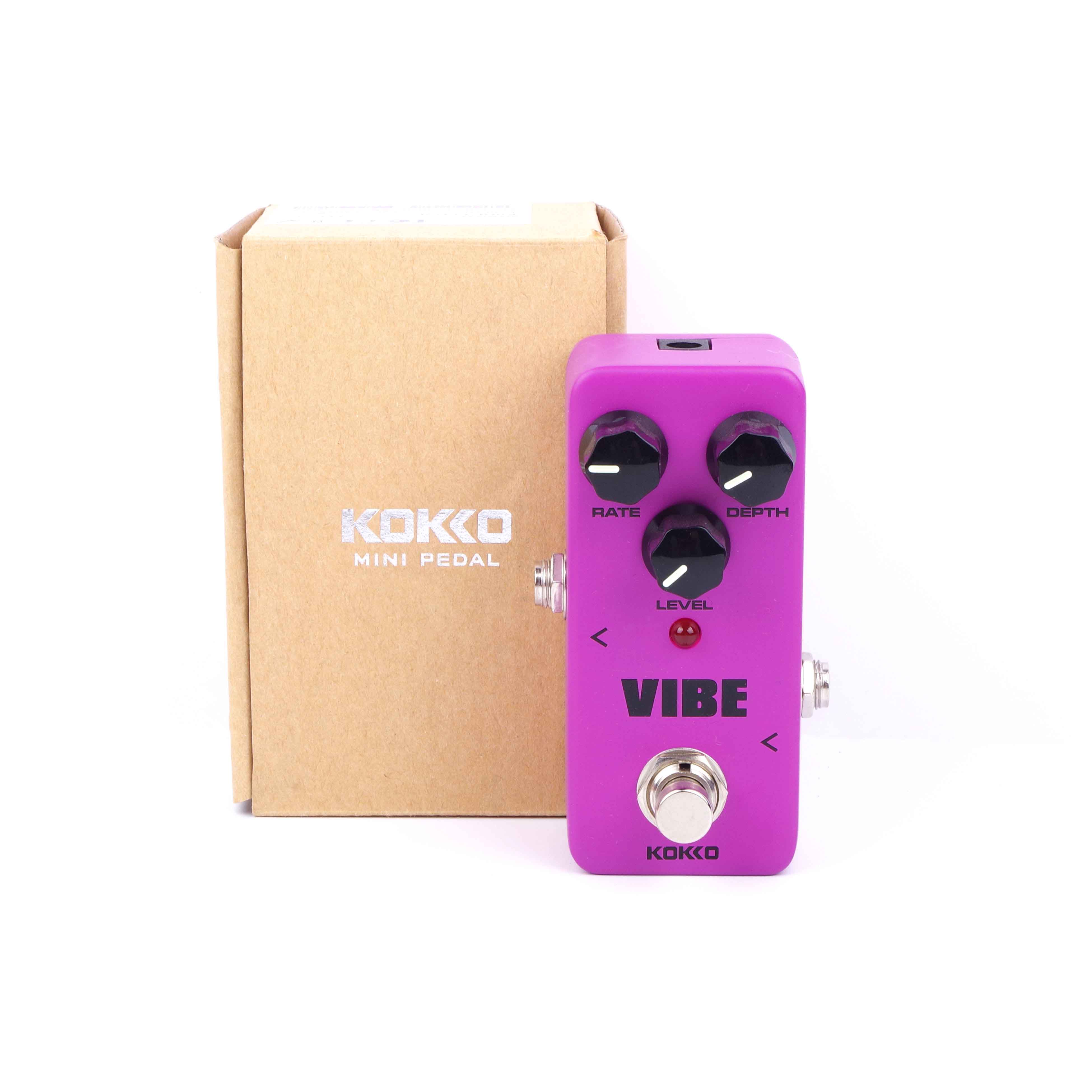 KOKKO Guitar Effects Pedal Chorus Compressor Overdrive Distortion Booster Vibe Vibrato Loop Reverb Phaser Tuner Guitar Pedal: KOKKO-Vibe