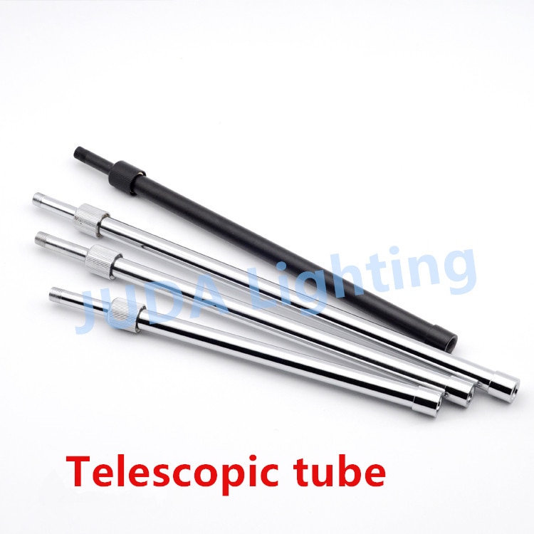 M10 thread black Telescopic tube flexible pipe Telescopic pole chrome alloy hollow pipe for E27 Edison lamp holder ceiling rose