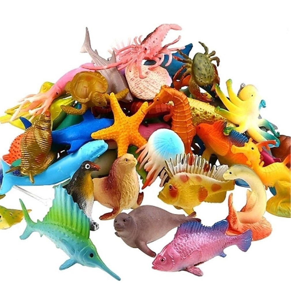 Underwater Deep Sea Creatures Tropical fish,Shark Animal Action Figures Sea Creatures Educational Toys for Kids