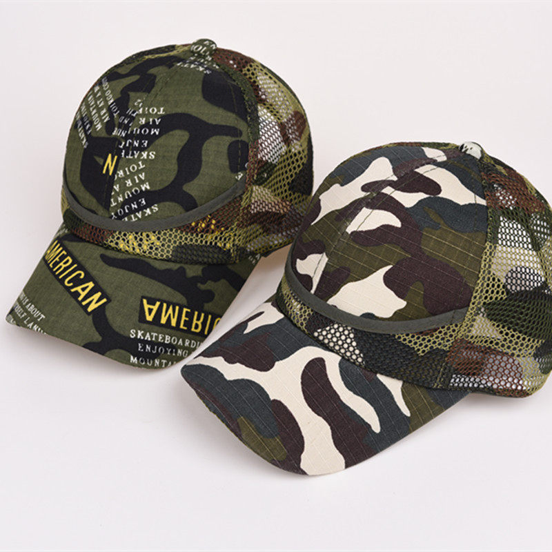 Camouflage Baseball Cap Kinderen Casual Familie Hoed Camouflage Gat Cap Baseball Outdoor Zonnehoed