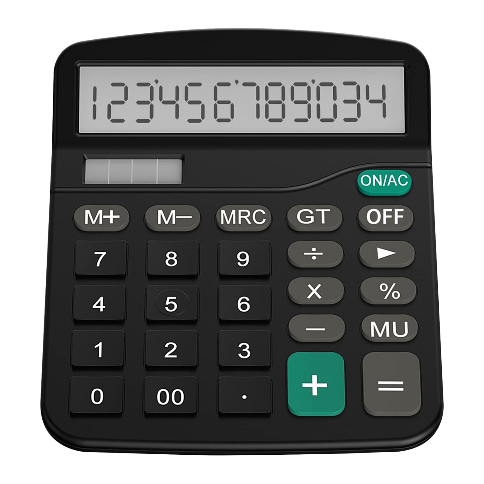 Office Handheld Desktop Calculator Dual Solar Power Business Accounts Pink