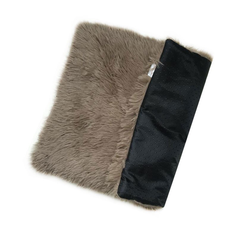 Coussin Long en peluche pour animaux de compagnie, couverture polaire douce pour chat, chiot, Chihuahua, tapis de canapé pour petits et grands chiens: Light Brown / XL 70X100cm