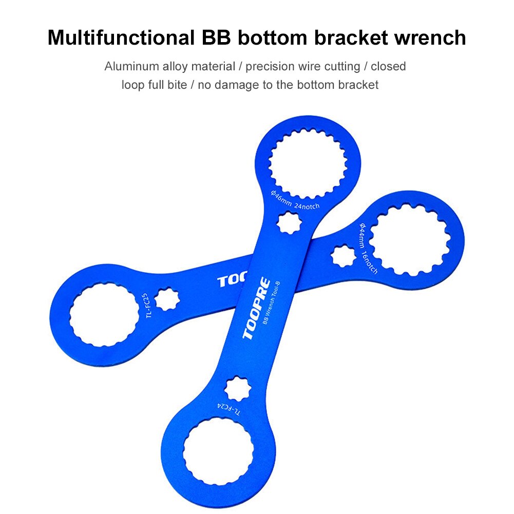Wrench Bottom Bracket Tool 44mm 46mm 16 24 Notch Installation Tool Remover for BB51/BB52/BB70/BB71/RS500/MT500/GXP/IXF/BBR60