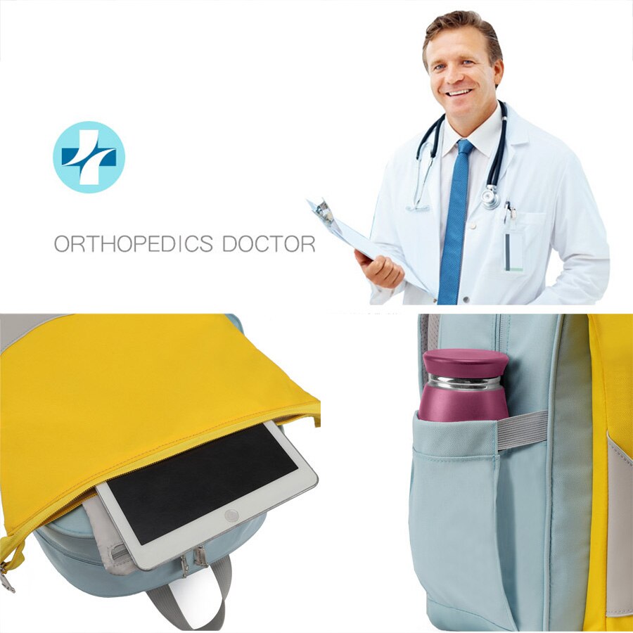 Macarons orthopedische schooltassen voor meisjes, kinderen, effen schooltassen, rugzakken voor basisschoolleerlingen, groep 1-3-5 , kinderen, patroontassen