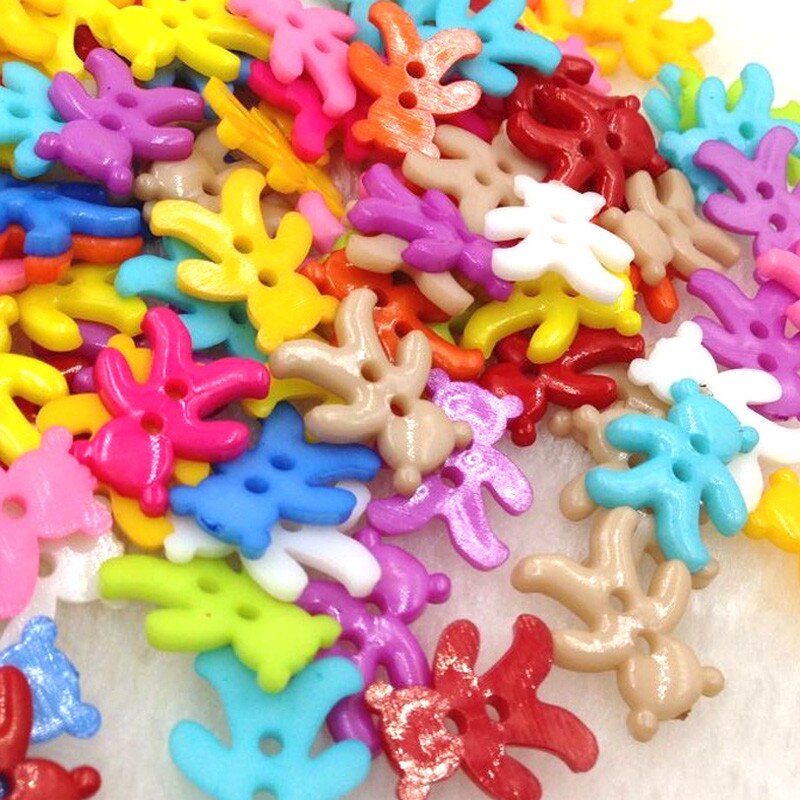 100PCS mix Assort Plastic Sewing Buttons, For Scrapbooking Sewing Craft Sewing Accessories Appliques PH98