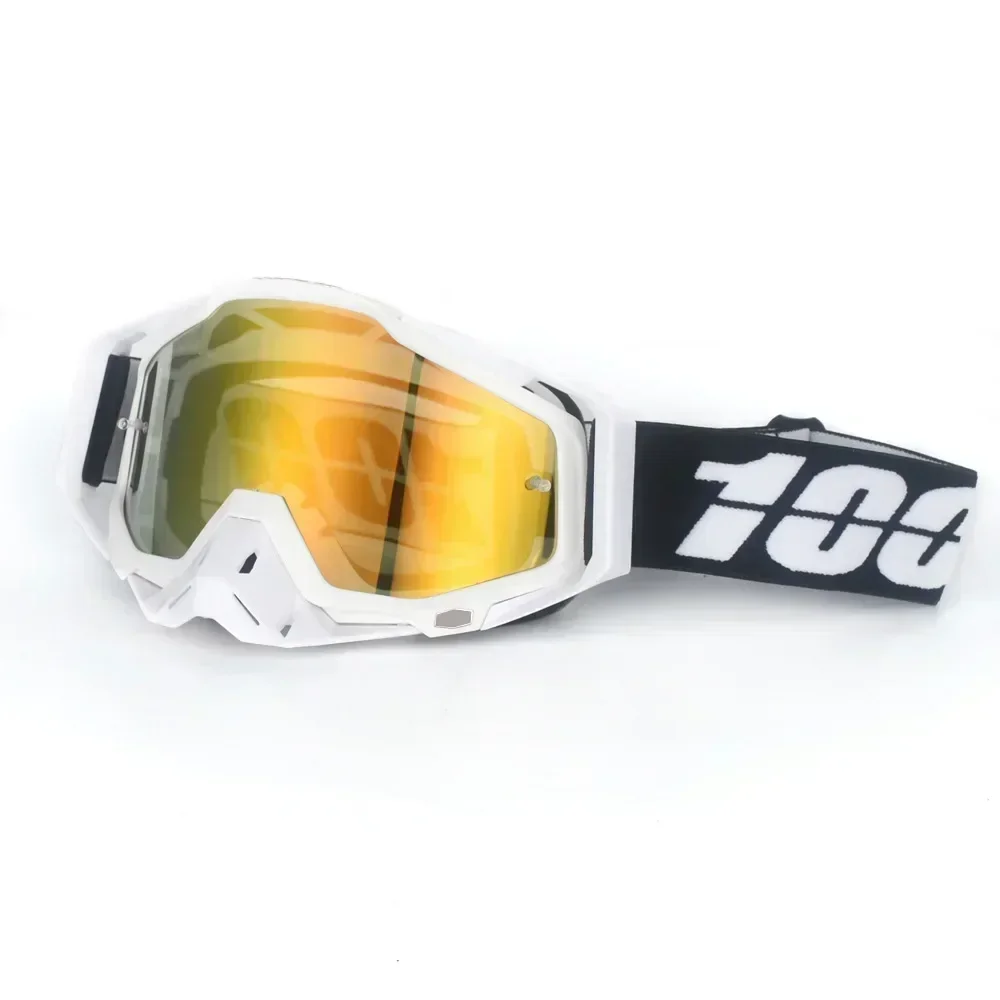 Motocrossglasögon motorcykelglasögon mask vindtät uv-skydd utomhus mtb klättring cykling sport skoter skidglasögon: Mörkgrå