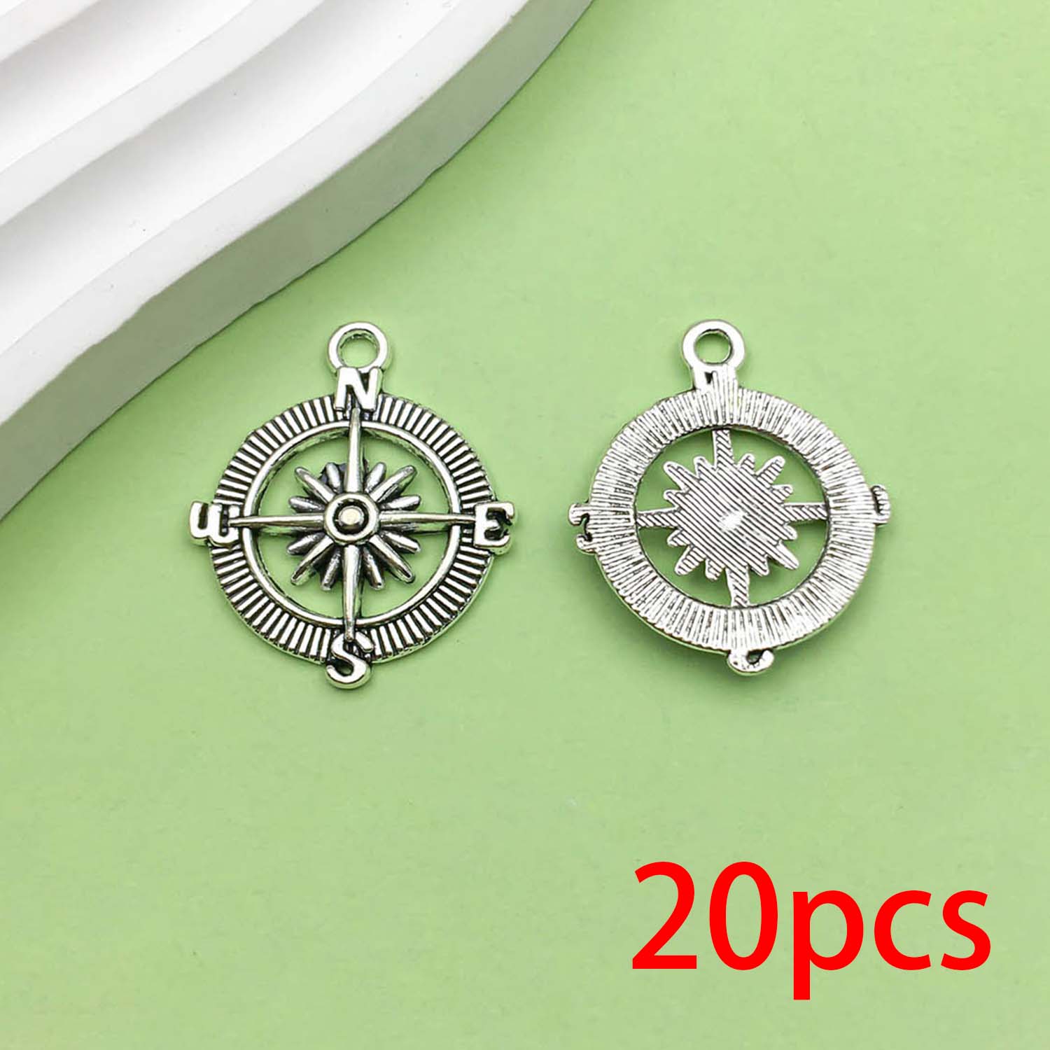 20 piezas colgantes de aleación de Metal con de ancla de barco Vintage plateado antiguo para pulsera DIY, collar, accesorios para hacer joyas: Color dorado