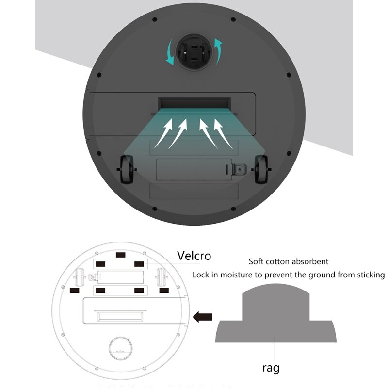 Smart Robot Stofzuiger 2-In-1 Dweilen Veegmachine Sterke Zuigkracht Automatische Reiniging Oplaadbare Anti-Crash Vegen