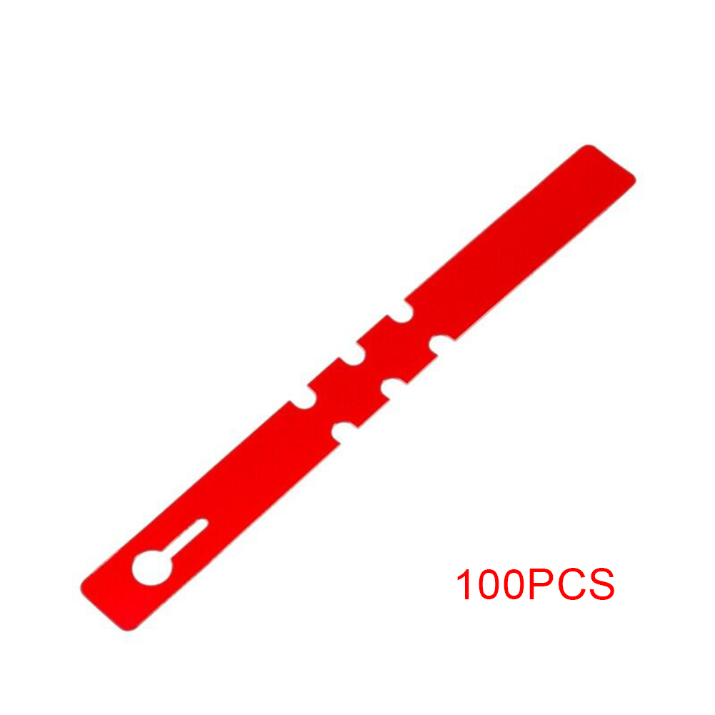 100 etichette per piante da giardino, cartellini con nome da appendere, marcatori per vivai di semi, marcatori impermeabili, cartelli per piantine, piante da frutto, alberi: Rosso
