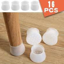 16Pcs Siliconen Stoel Meubilair Been Voeten Bescherming Tafel Cap Cover Pad Protector Antislip Sofa Stoel Tafel Glijdt voeten Caps