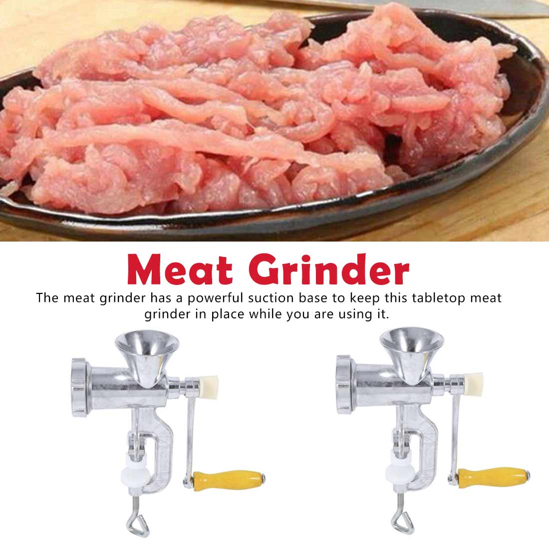 Keuken Multifunctionele Thuis Handleiding Vleesmolen Voor Worst Rundvlees Vleesmolen Met Tafelblad Klem Keuken Gadgets