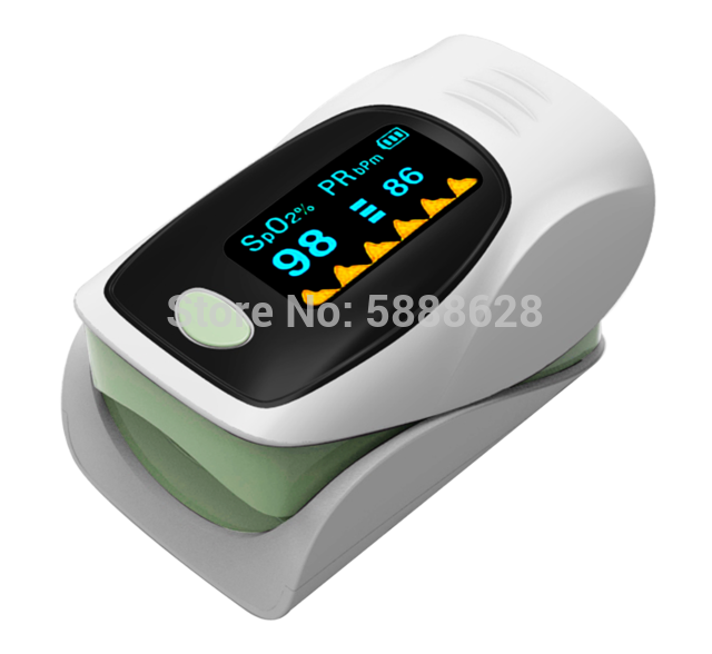 Finger Pulse Oximeter Finger Clip Heartbeat Saturation Oxygen Pulsoksymetr Heart Rate Spo2 Monitor Blood Saturation Meter Sensor: green