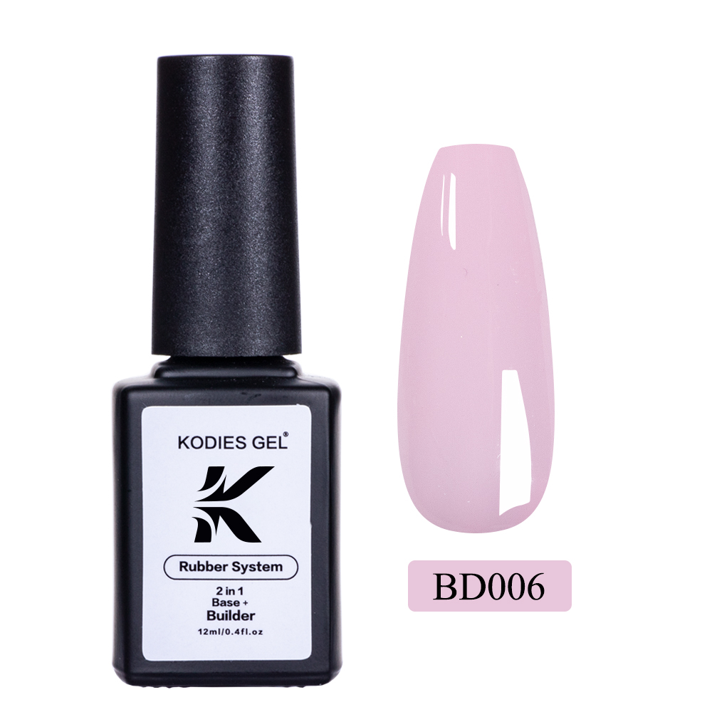 KODIES GEL Rubber Base Gel Builder Poly Nail Gel Polish for Extension 12ML Semi Permanent UV Manicure Color Base for Nails Art: Apricot