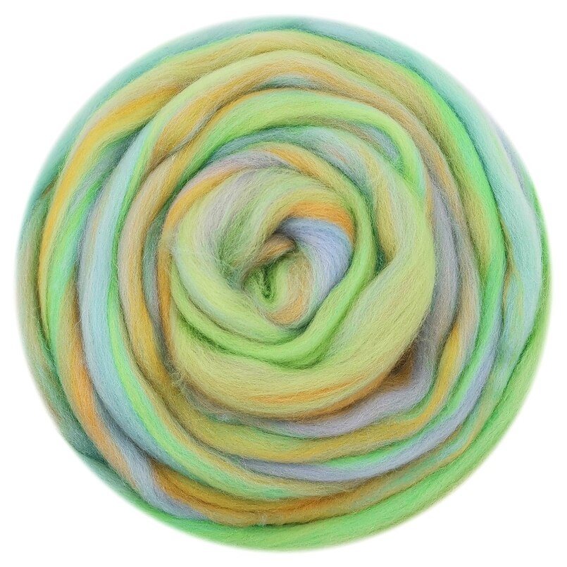 Lã misturada lã roving 50g merino misturado mão tingida lã topo arte agulha e molhado felting suprimentos agulha felting diy lã (no.12): Bege