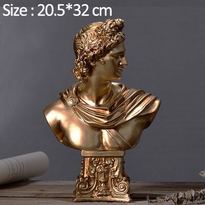 Estatua de personaje griego europeo, escultura de carácter de resina creativa, decoración de escritorio para habitación, decoración para el hogar, accesorios de decoración