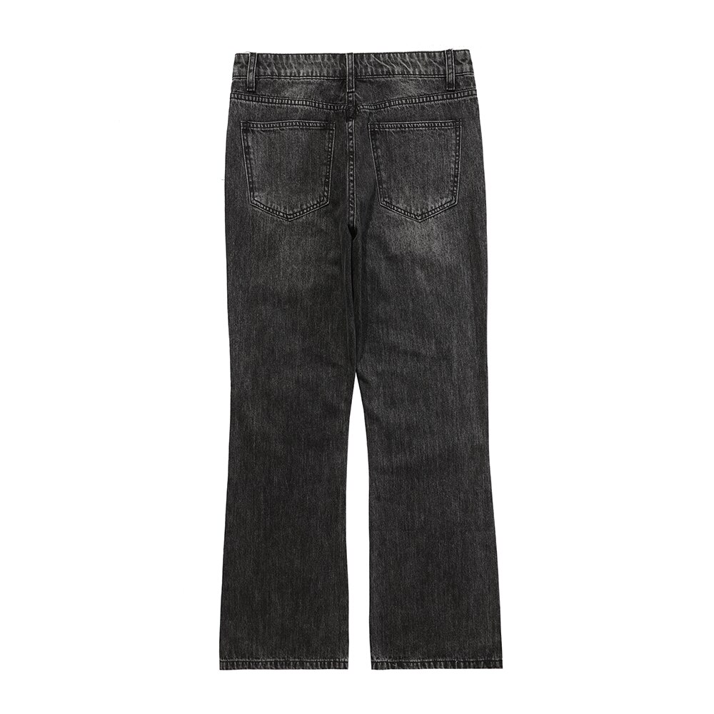 Dark Icon-pantalones vaqueros rasgados de retales para hombre, Jeans de urbana, azul y negro