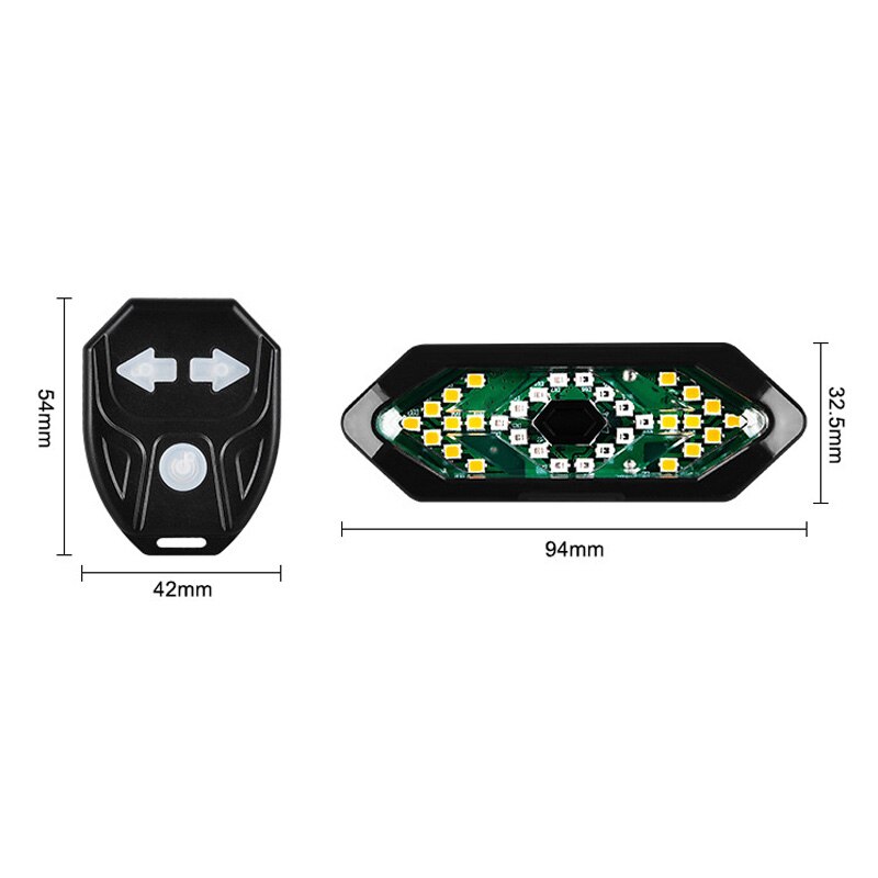 Fiets Richtingaanwijzers Afstandsbediening Fiets Richting Indicator Mtb Led Achterlicht Usb Oplaadbare Fietsen Achterlicht Met Hoorn