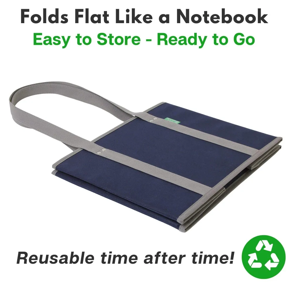 Portable Tote Bag Storage Box, Large Capacity Foldable Strengthen The Bottom Grocery Shopping Bag,Eco-friendly Picnic Bag ﻿