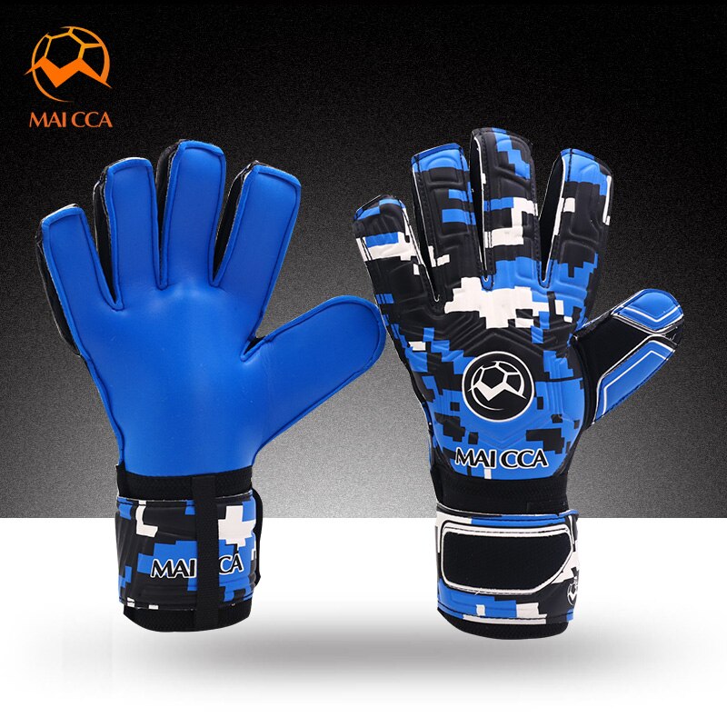 Goalkeeper Gloves with Fingersave Protection Rods Soccer Latex Football Goalie Gloves Dropshiping