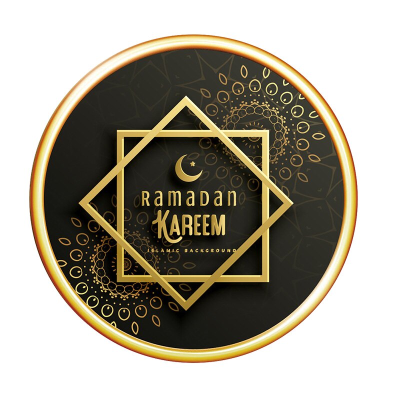 Eid Mubarak Wall Sticker Ramadan Decoration For Home Moon Star Window Sticker Ramadan Kareem Room Wall Decal Eid 30*30cm: Style7