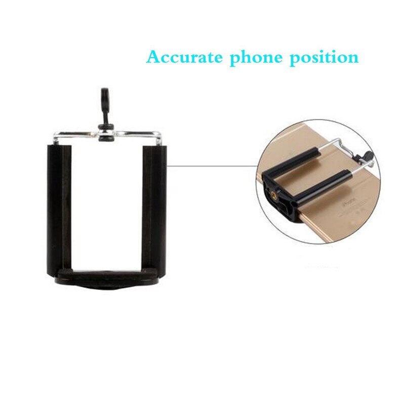 FGHGF Tripod Stand with universal 1/4 inch Nut Screw Hole Black Phone Holder Phone Clip Accessories for Phone Selfie Stick