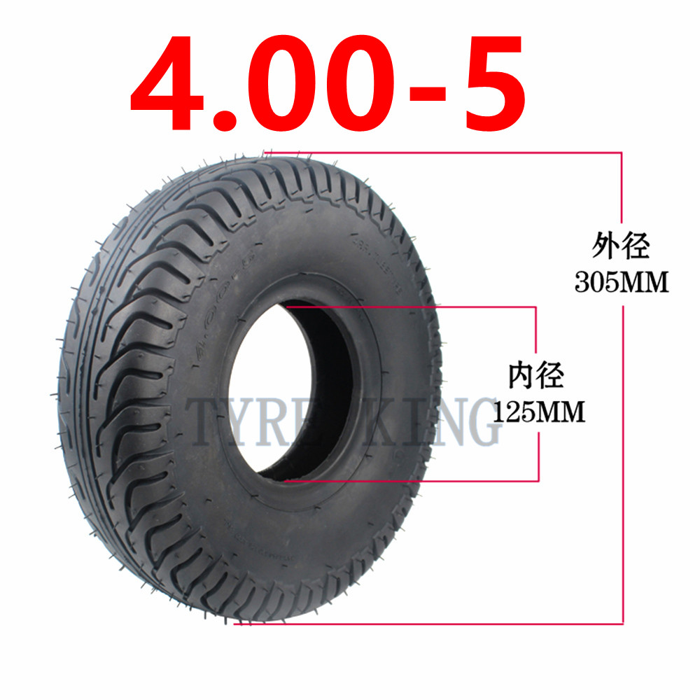 4.00-5 idosos pneu de roda de scooter 400-5 Polegada mini moto carro elétrico scooter pneu de passeio especial com tubo interno