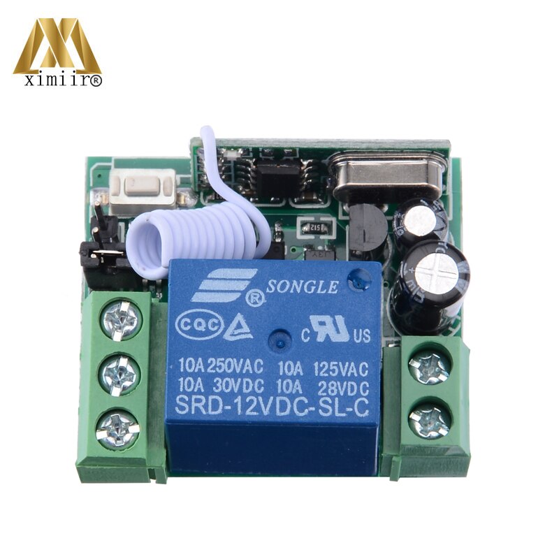 1pcs DC 12V Wireless Relay Remote Control Switch Receiver Transmitter Kits Relay Switches For Access Control System