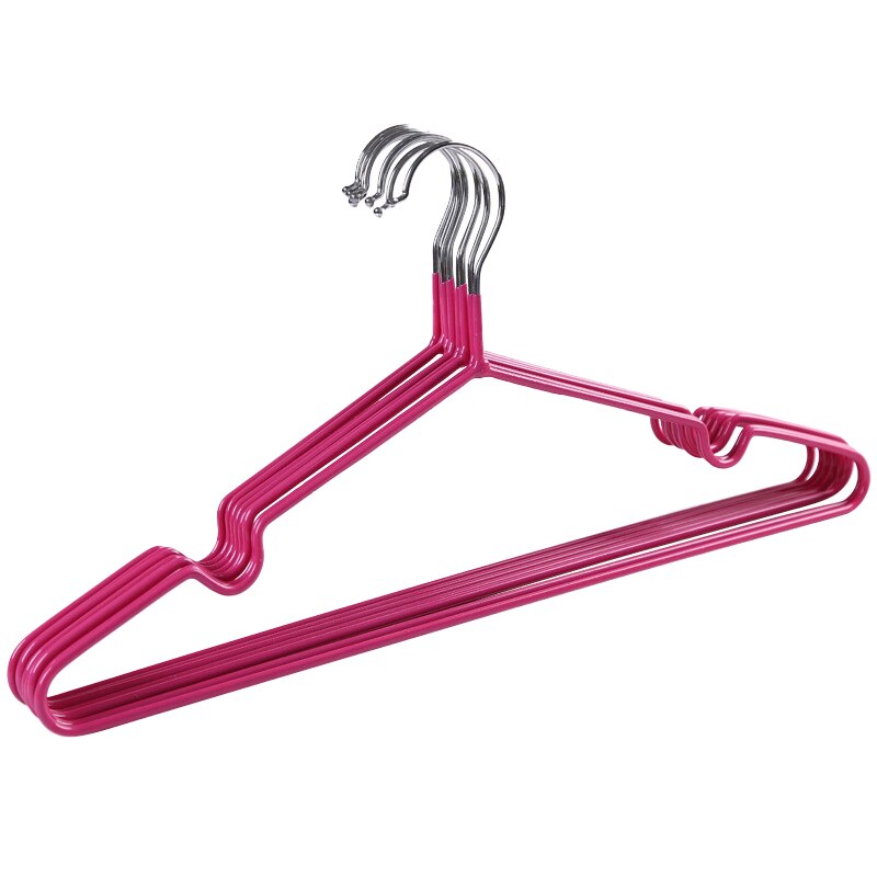Neues PVC Beschichtet KleiderbüGel Rutschfeste Metall Shirt Hosen Haken KleiderbüGel KleiderbüGel 10 teile/los